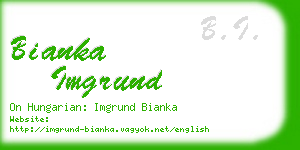 bianka imgrund business card